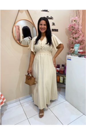 VESTIDO LONGO,TECIDO SENSORIAL